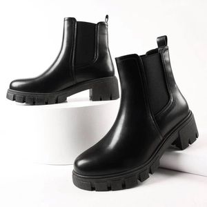 Faux Leather Chelsea Ankle Boot